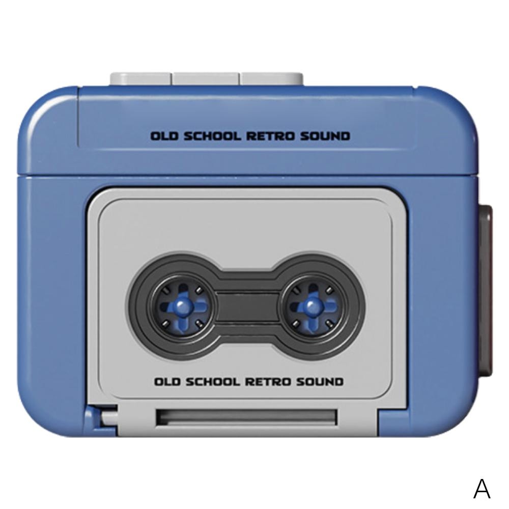 Retro Cassette Recorder Keychain Gift Mini Recordable Couple Keepsake