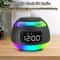 Bluetooth Alarm Clock Speaker with FM Radio Dual Alarm and Mood Light