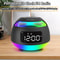 Bluetooth Alarm Clock Speaker with FM Radio Dual Alarm and Mood Light