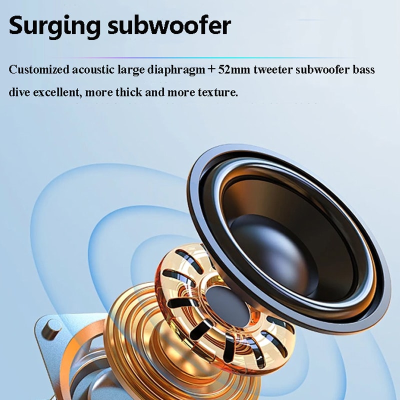 Bluetooth Alarm Clock Speaker with FM Radio Dual Alarm and Mood Light