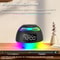 Bluetooth Alarm Clock Speaker with FM Radio Dual Alarm and Mood Light