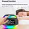Bluetooth Alarm Clock Speaker with FM Radio Dual Alarm and Mood Light