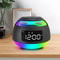 Bluetooth Alarm Clock Speaker with FM Radio Dual Alarm and Mood Light