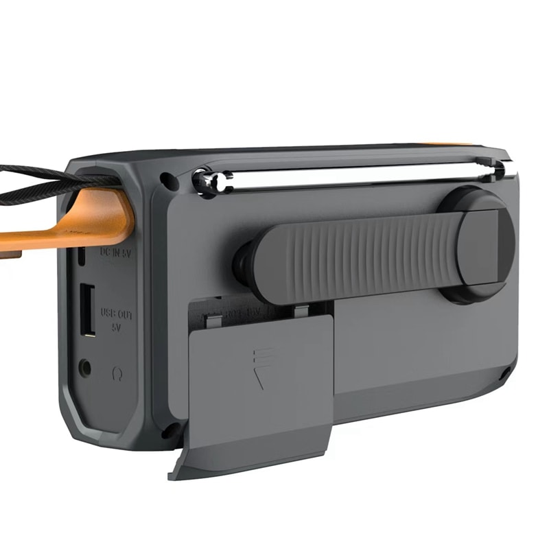 Solar Emergency Radio With Bluetooth Hand Crank Flashlight 3