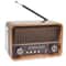 Vintage Radio Wooden Bluetooth Speaker with USB TF Rechargeable Battery
