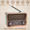 Vintage Radio Wooden Bluetooth Speaker with USB TF Rechargeable Battery