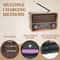 Vintage Radio Wooden Bluetooth Speaker with USB TF Rechargeable Battery