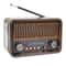 Vintage Radio Wooden Bluetooth Speaker with USB TF Rechargeable Battery
