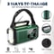 StormReady Solar Hand Crank Emergency Radio with Flashlight SOS Alarm and Power Bank