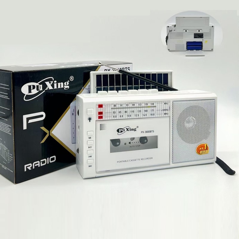 RetroWave Bluetooth Cassette Player Recorder with AM FM SW Radio and Playback