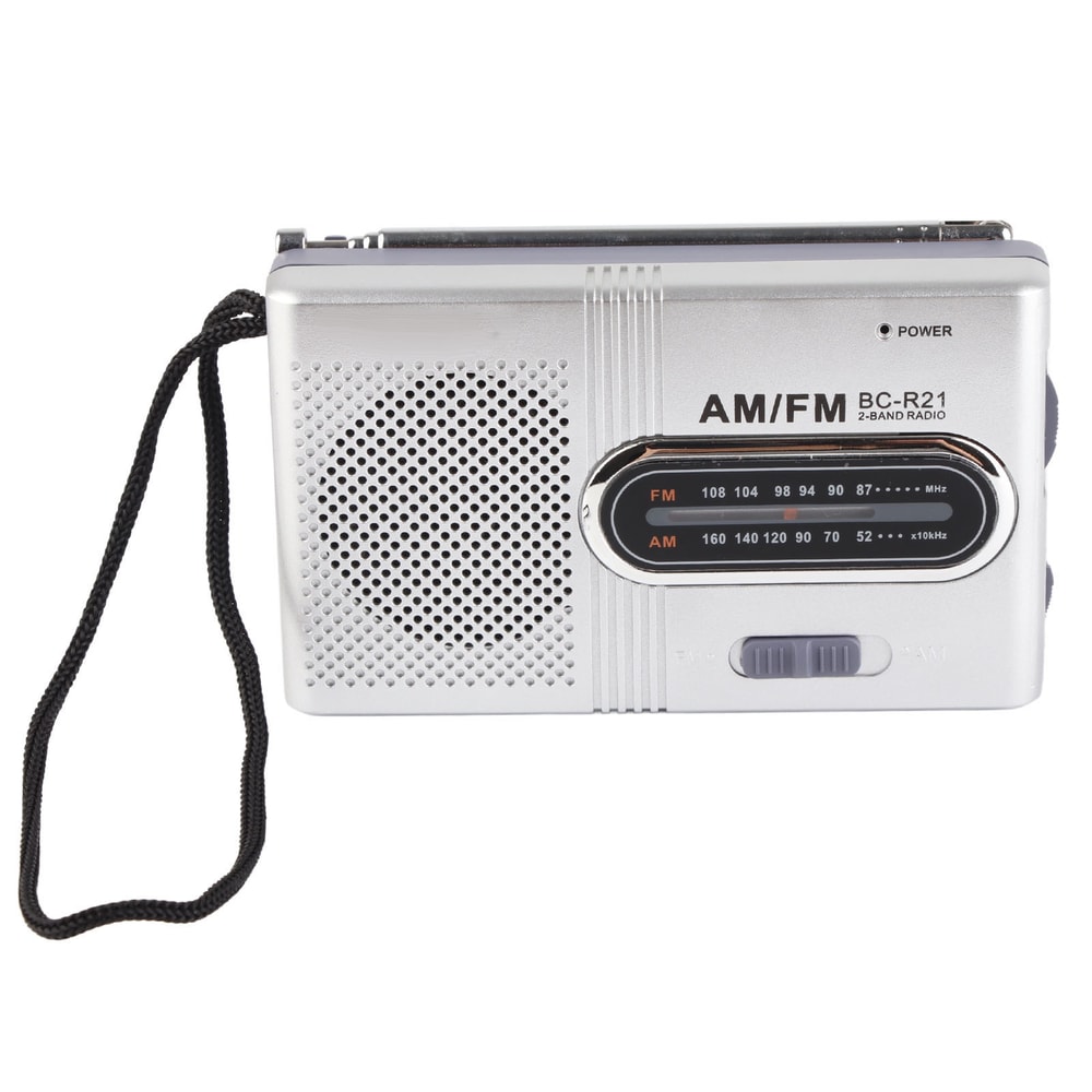 Portable AM/FM Radio with Speaker Compact, Long-Lasting, and Ideal for Home and Outdoor Use