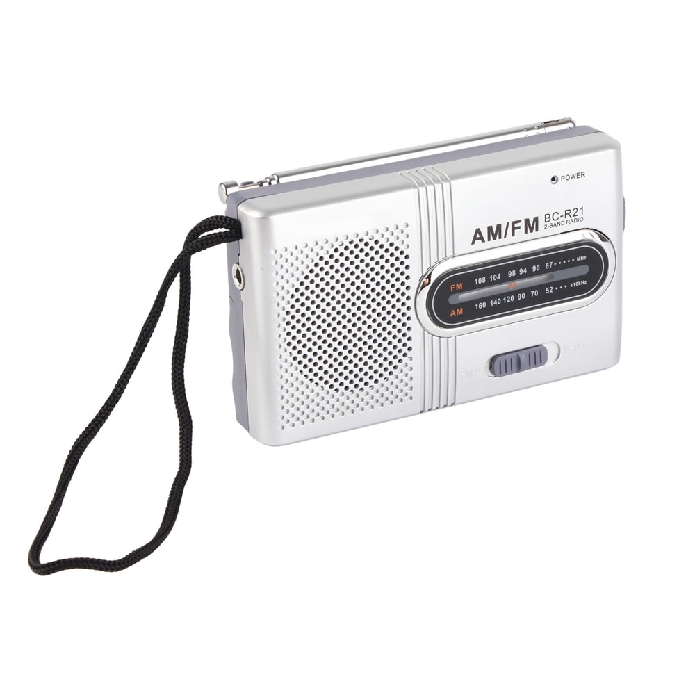 Portable AM/FM Radio with Speaker Compact, Long-Lasting, and Ideal for Home and Outdoor Use