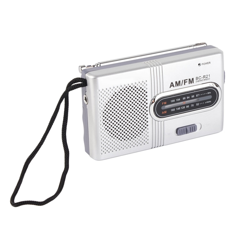 Portable AM/FM Radio with Speaker Compact, Long-Lasting, and Ideal for Home and Outdoor Use