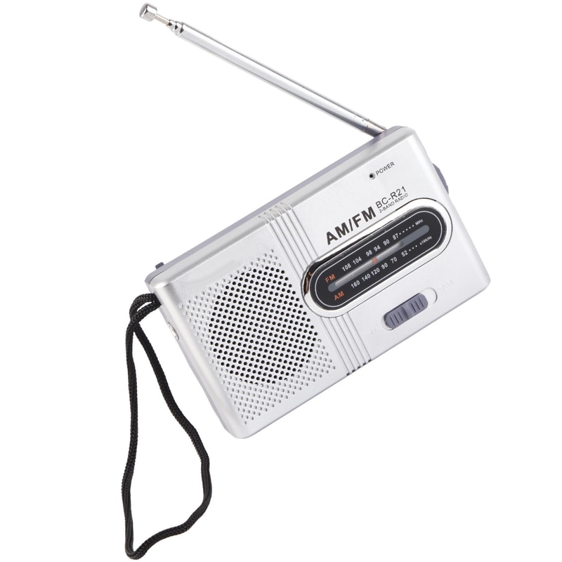 Portable AM/FM Radio with Speaker Compact, Long-Lasting, and Ideal for Home and Outdoor Use