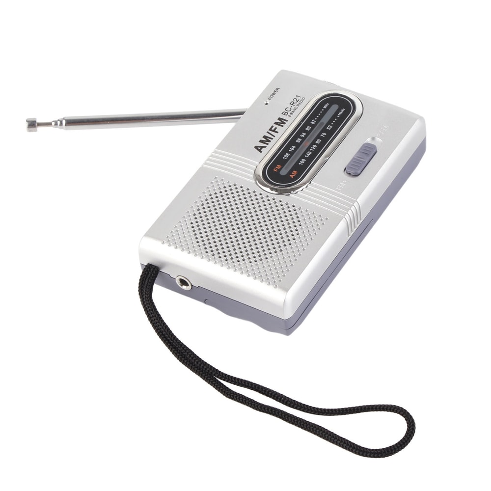 Portable AM/FM Radio with Speaker Compact, Long-Lasting, and Ideal for Home and Outdoor Use