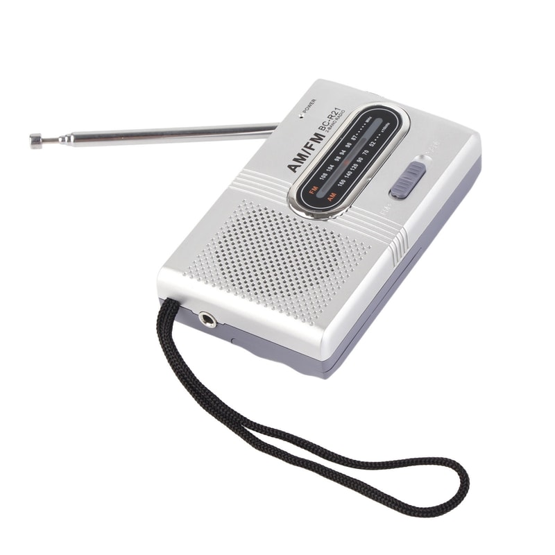 Portable AM/FM Radio with Speaker Compact, Long-Lasting, and Ideal for Home and Outdoor Use