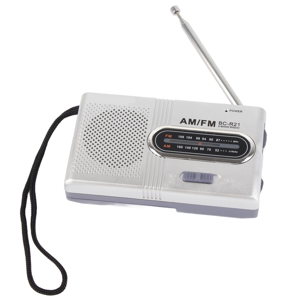 Portable AM/FM Radio with Speaker Compact, Long-Lasting, and Ideal for Home and Outdoor Use