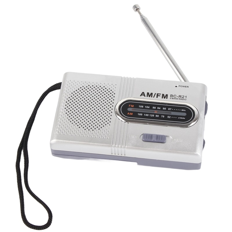 Portable AM/FM Radio with Speaker Compact, Long-Lasting, and Ideal for Home and Outdoor Use