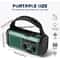 Emergency Solar Crank Radio With USB C Charger Flashlight SOS Alarm Compass For Outdoor Adventures 5