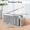 Portable AMFM Radio With Speaker Headphone Jack USB Charging Cable Compact Rechargeable Pocket Radi 5