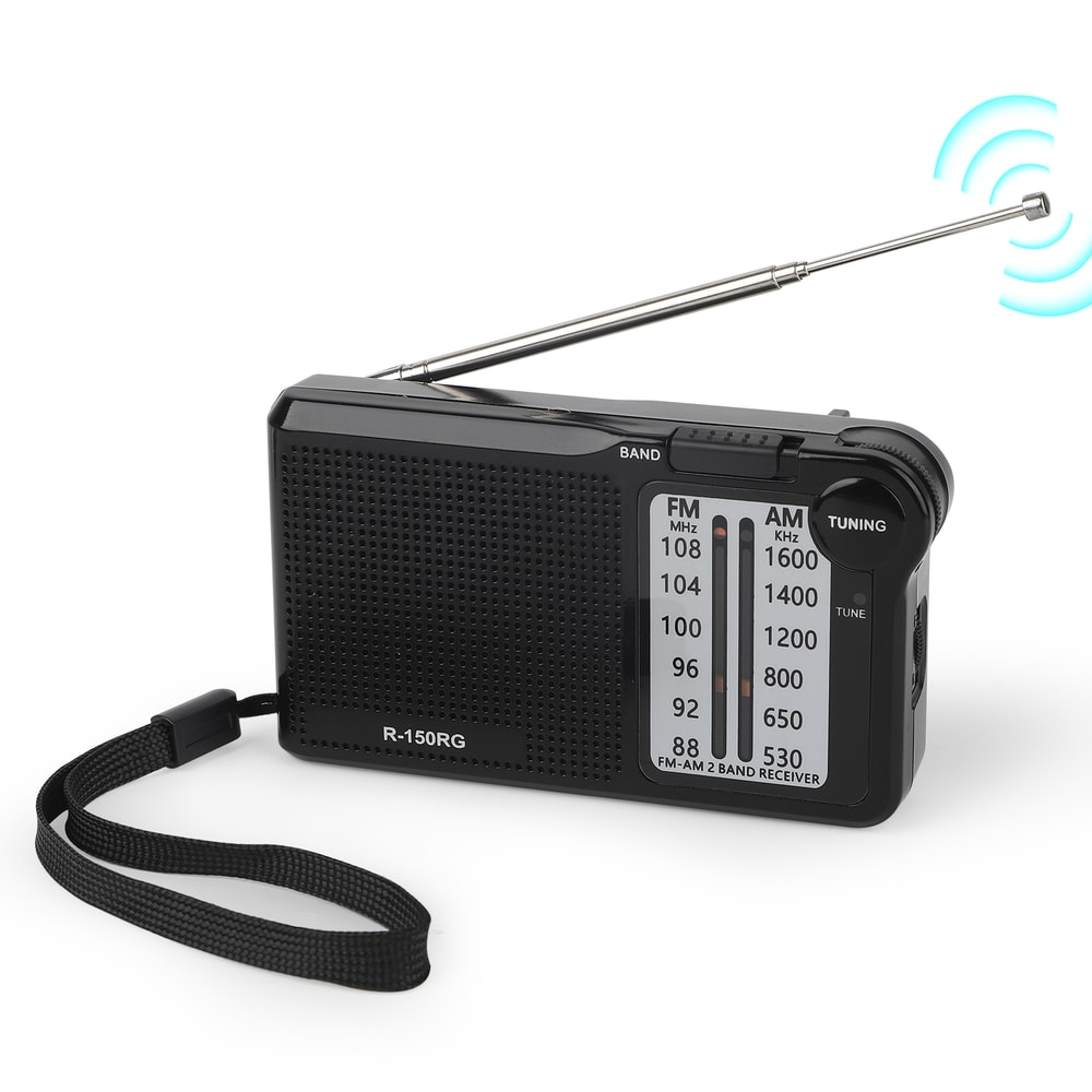 Portable AMFM Radio With Speaker Headphone Jack USB Charging Cable Compact Rechargeable Pocket Radi 6