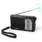 Portable AMFM Radio With Speaker Headphone Jack USB Charging Cable Compact Rechargeable Pocket Radi 6