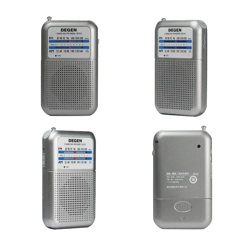 Portable FM Radio Receiver With Recorder Compact Two Band High Sensitivity Radio With Mini Handle 2