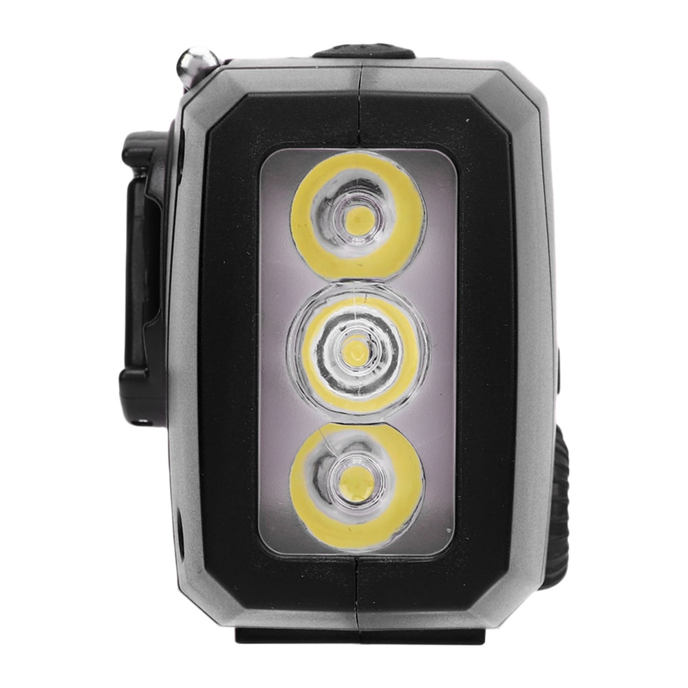 Solar-Powered Emergency Radio with LED Flashlight & Phone Charger Waterproof, Battery for Outdoor Adventures