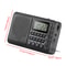 Portable FM/AM/SW Radio with Music Player and LED Display Compact Radio for Home & Outdoor
