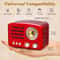 Portable Bluetooth Retro Radio, Rechargeable Battery