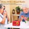 Portable Bluetooth Retro Radio, Rechargeable Battery