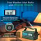 Hand Crank Solar Emergency Radio with Weather Alerts, Flashlight & SOS for Survival