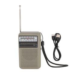 fm radio portable radio with headphone jack for outdoor & emergency use