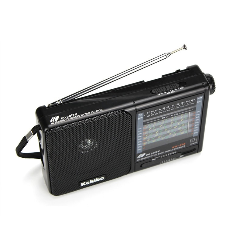 Mini Portable FM Radio With Telescopic Antenna Battery Operated Compact Digital LCD Radio 2