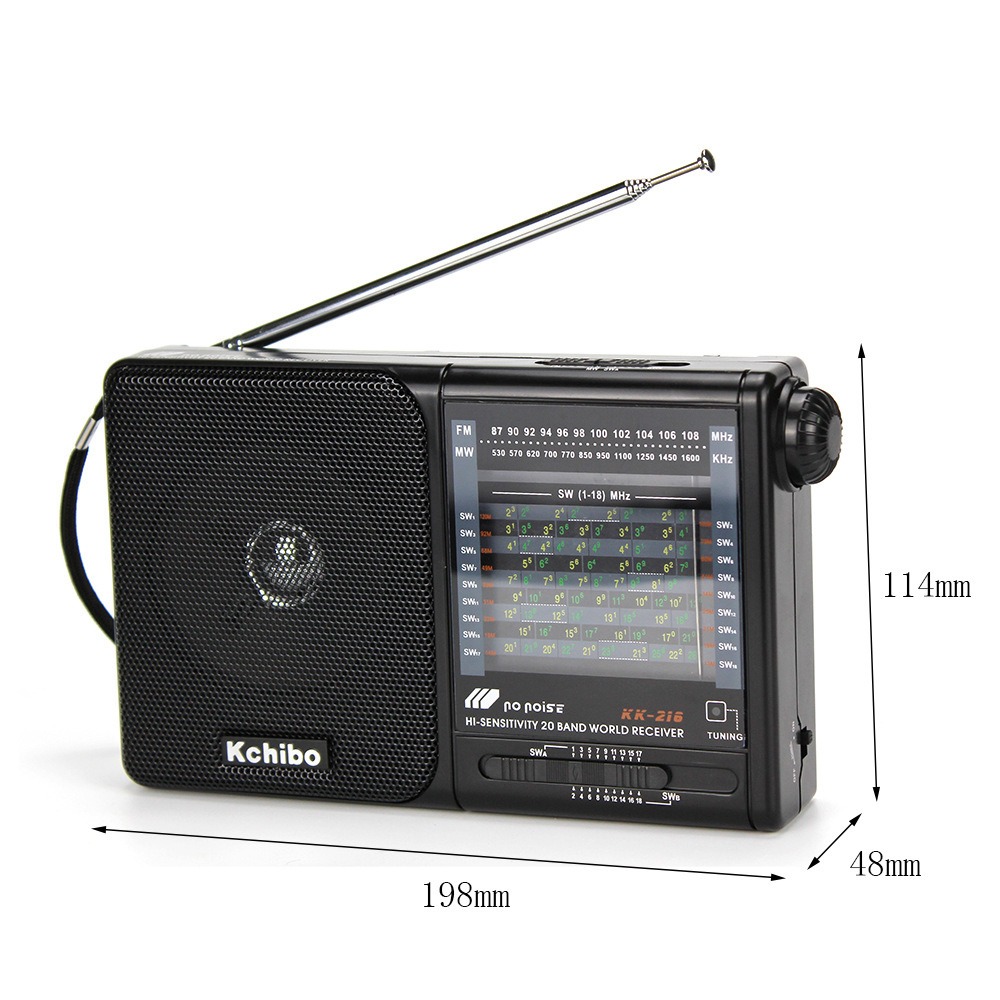 Mini Portable FM Radio With Telescopic Antenna Battery Operated Compact Digital LCD Radio 3