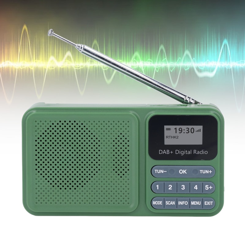 Bluetooth Solar Powered Radio, DAB Digital Radio with Stereo Bluetooth Speaker and USB Music Playback