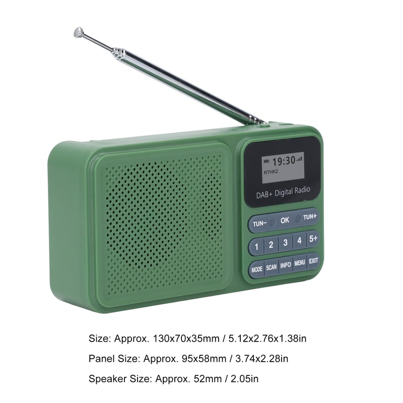 Bluetooth Solar Powered Radio, DAB Digital Radio with Stereo Bluetooth Speaker and USB Music Playback