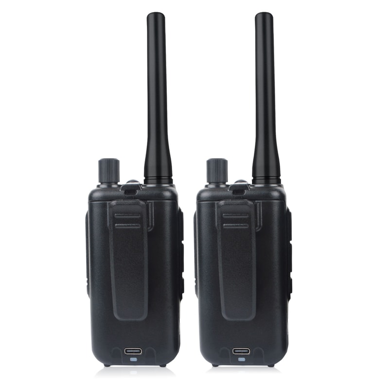 Compact Dual Band Walkie Talkie with VOX & Type-C Charging Amateur Radio, Air Band.