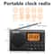 Portable AM/FM Shortwave Radio with Large Digital Display, Sleep Timer, and Alarm Clock Function, Battery Operated