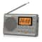 Portable AM/FM Shortwave Radio with Large Digital Display, Sleep Timer, and Alarm Clock Function, Battery Operated