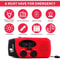 Multifunctional Portable Emergency Radio with Solar & Hand Crank Power Generation