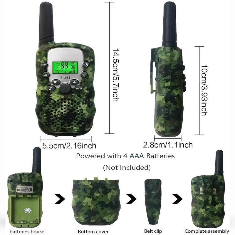 Kids Walkie Talkies Portable Way Radios For Outdoor Communication And Educational Fun 1
