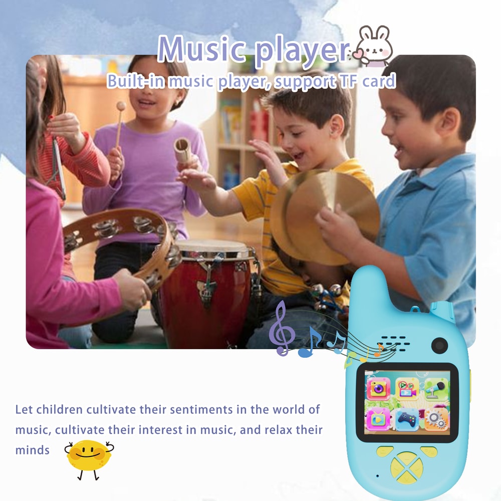 Rechargeable Kids Walkie Talkie Range Mini Radio Transceivers For Halloween Gifts Outdoor Fun 3