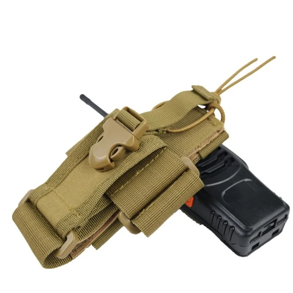 Universal Nylon Walkie Talkie Case Holder Compact Radio Storage Pouch for Outdoor Sports & Travel