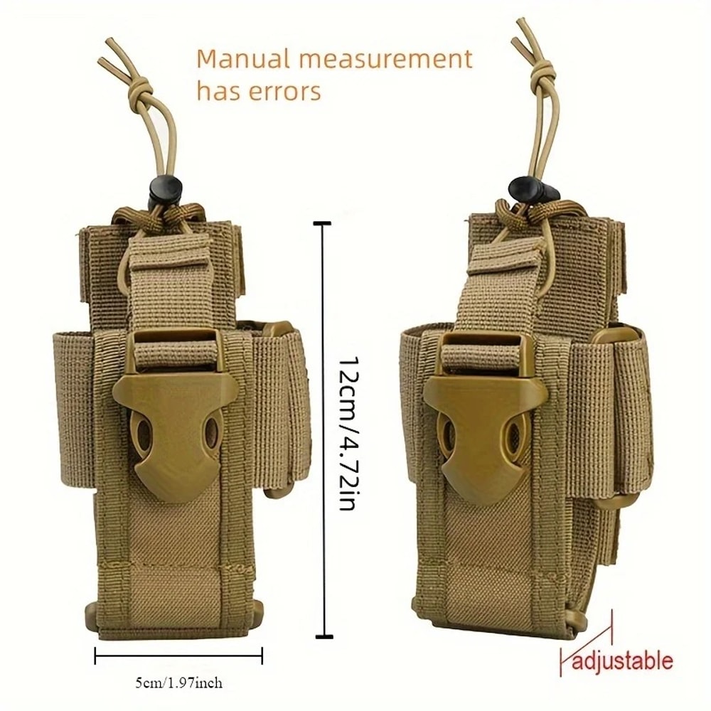 Universal Nylon Walkie Talkie Case Holder Compact Radio Storage Pouch for Outdoor Sports & Travel