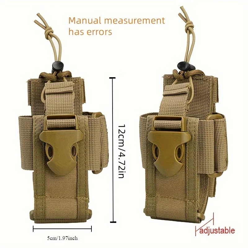 Universal Nylon Walkie Talkie Case Holder Compact Radio Storage Pouch for Outdoor Sports & Travel
