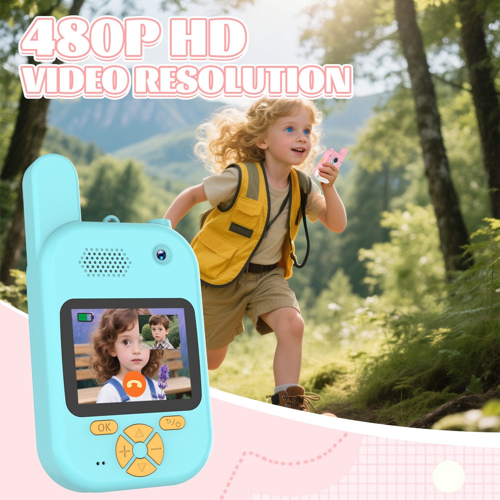 Kids Video Walkie Talkies Rechargeable With Screen For Outdoor Play 1