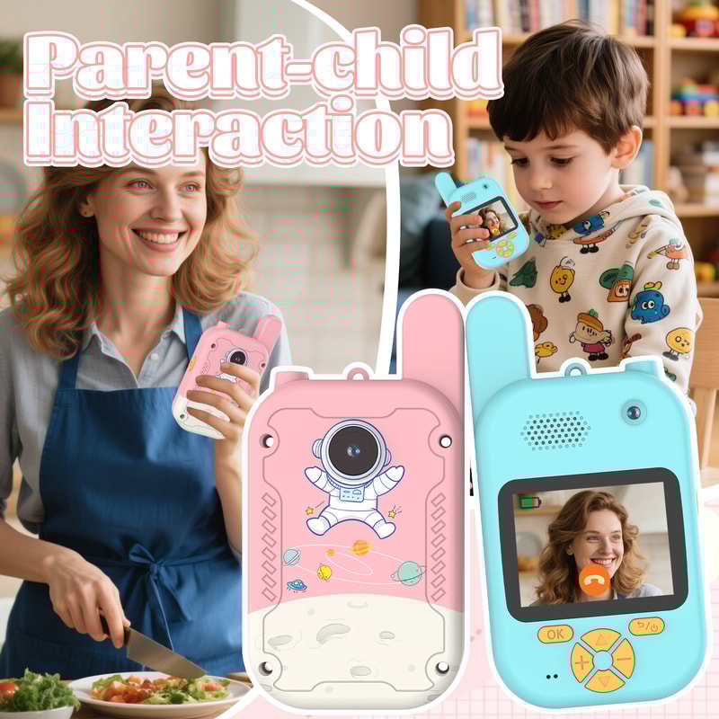 Kids Video Walkie Talkies Rechargeable With Screen For Outdoor Play 2