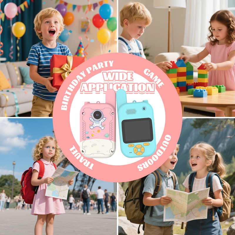 Kids Video Walkie Talkies Rechargeable With Screen For Outdoor Play 3