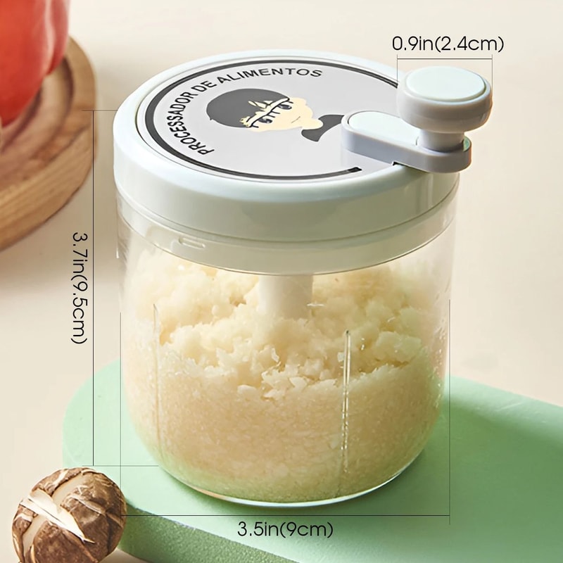Manual Garlic Chopper Mini Food Processor For Onion Chili Herbs 5